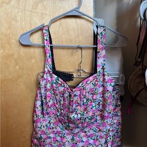 For Love & LemonsFloral Pink Women's Top and Skirt Set